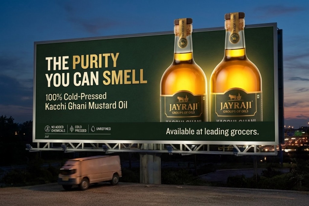 Jayraji 100% Cold-Pressed Kacchi Ghani Mustard Oil Campaign